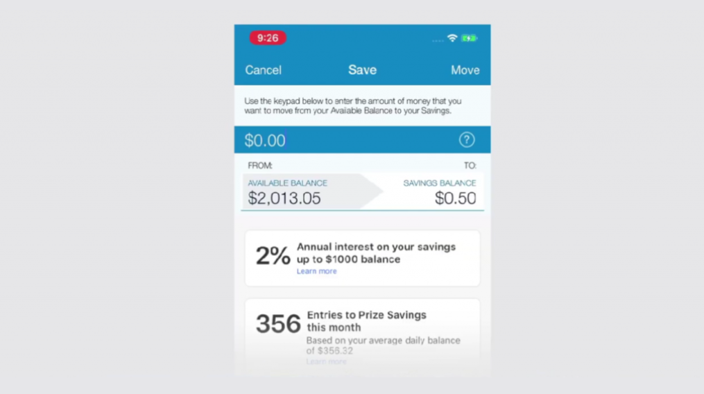 Image of MoneyCard interest on savings