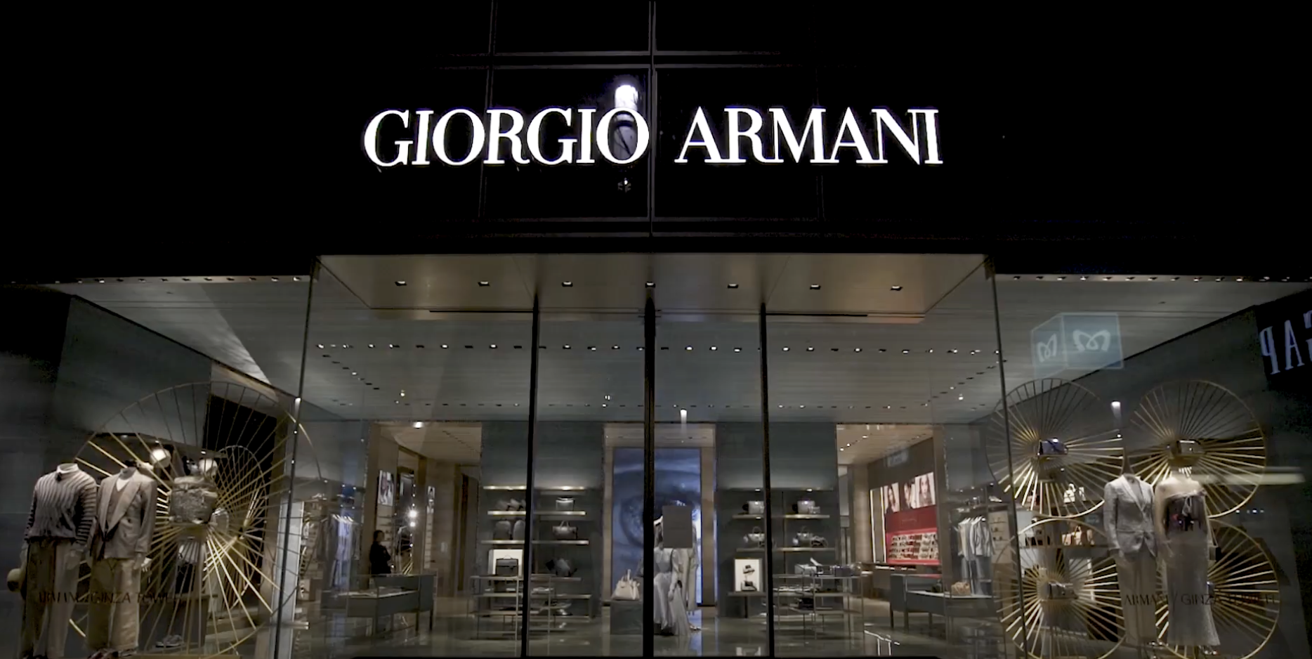 giorgio armani store front-...