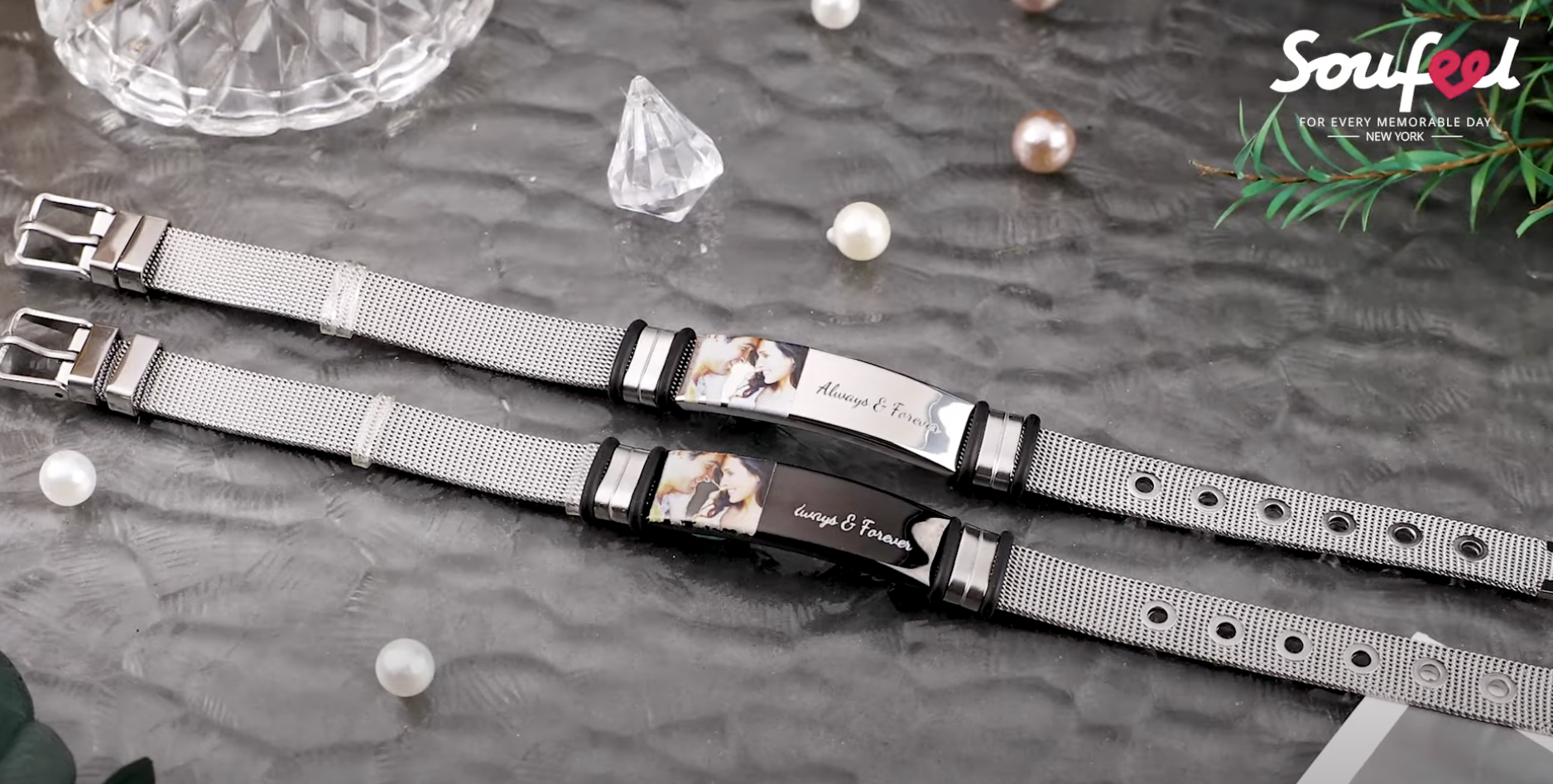 bracelets with printed phot...