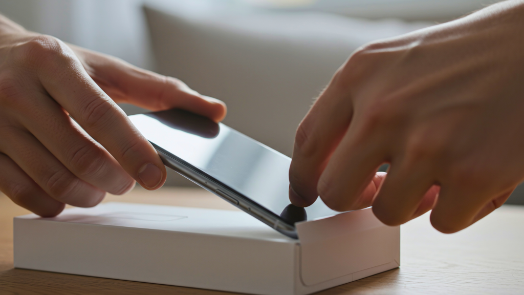 cell phone unboxing