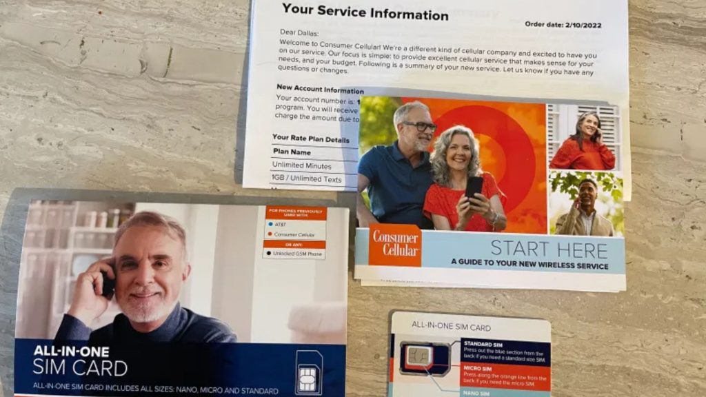 Consumer Cellular sim card