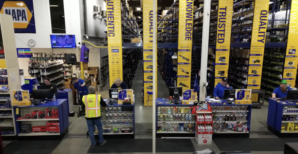 NAPA auto parts store