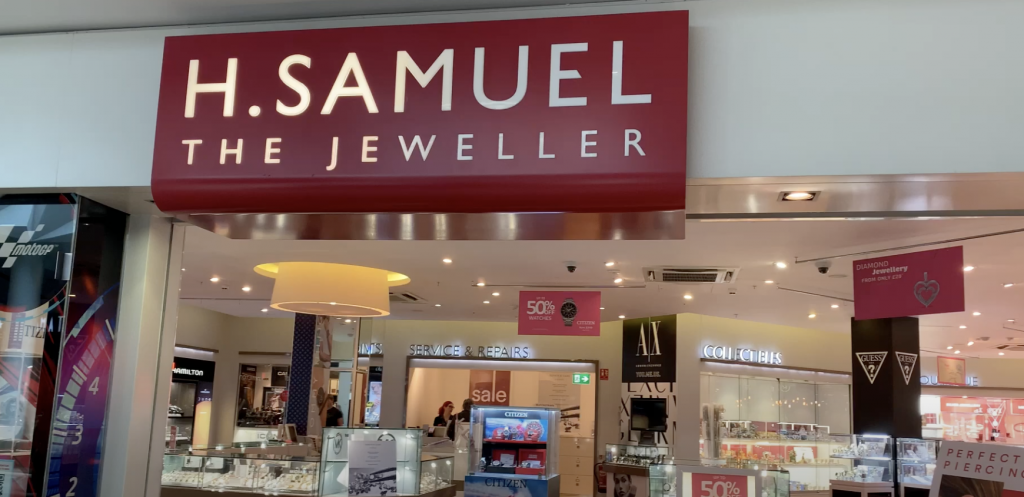 H Samuel store front