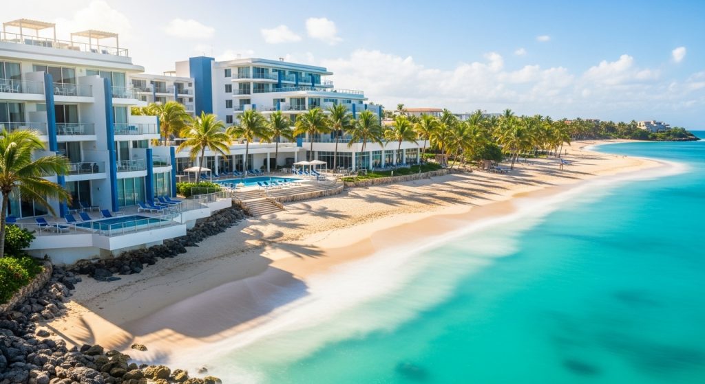beachfront hotel