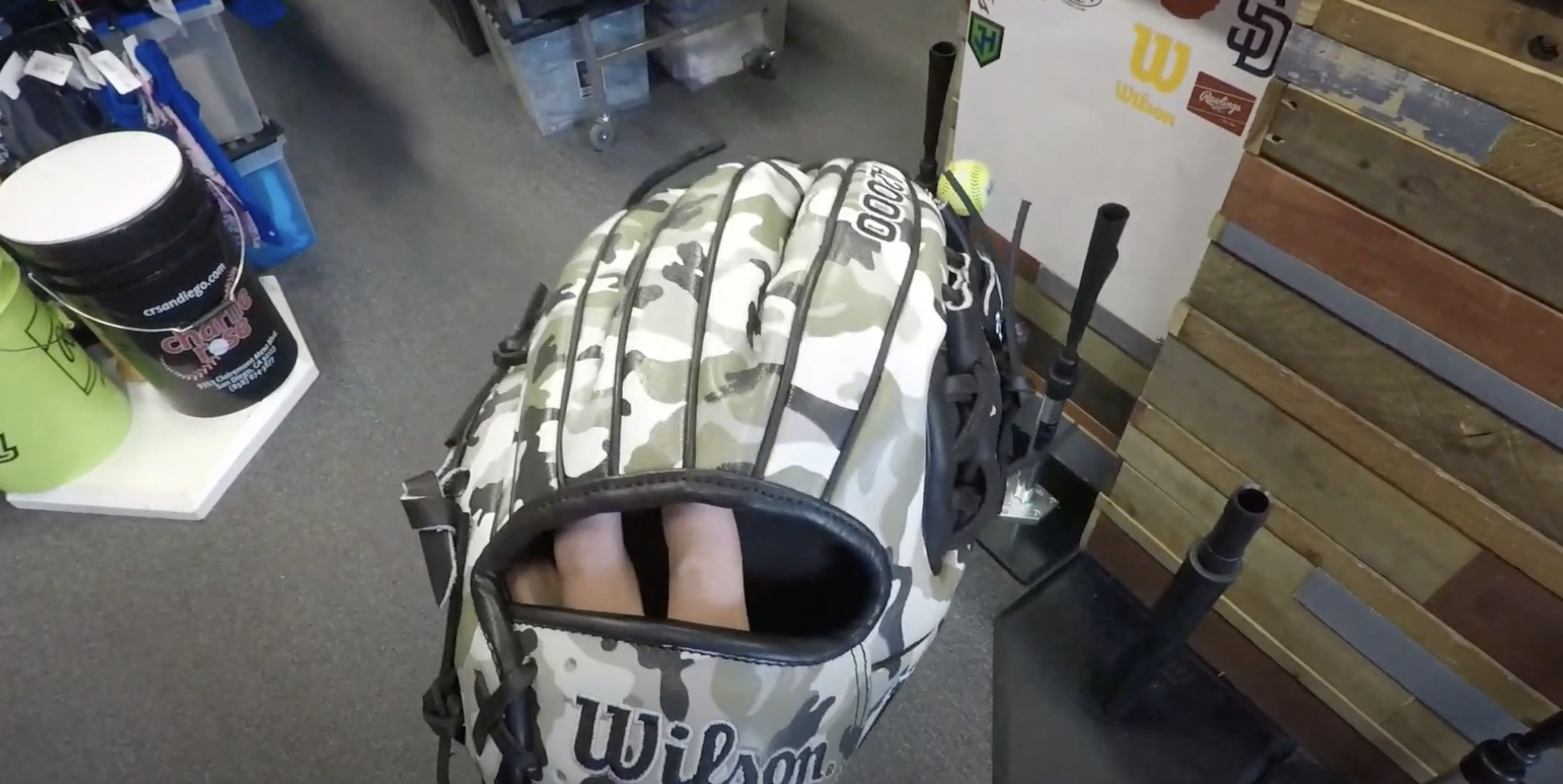 wilson baseball glove- base...