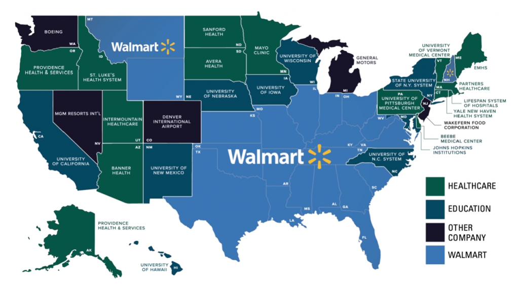 Walmart Nation Mapping the Largest Employers in the US