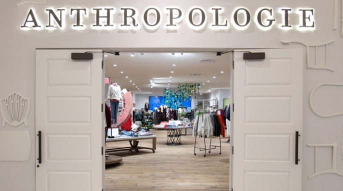 Anthropologie store front door photo