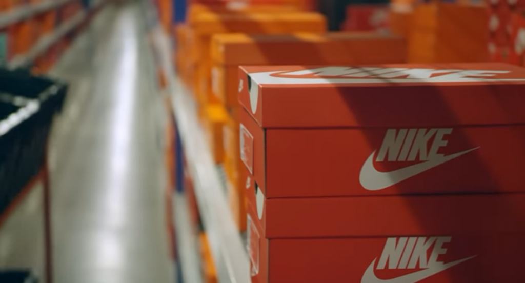 nike shoeboxes closeup