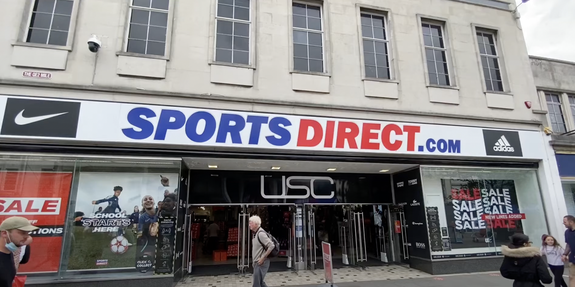 sports direct store front